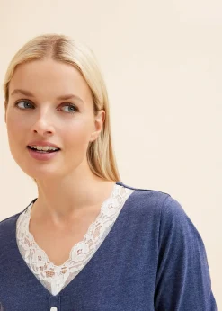 Chemise de nuit boutonnée