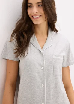 Chemise de nuit courte 100% coton