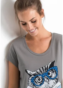 Chemise de nuit courte 100% coton