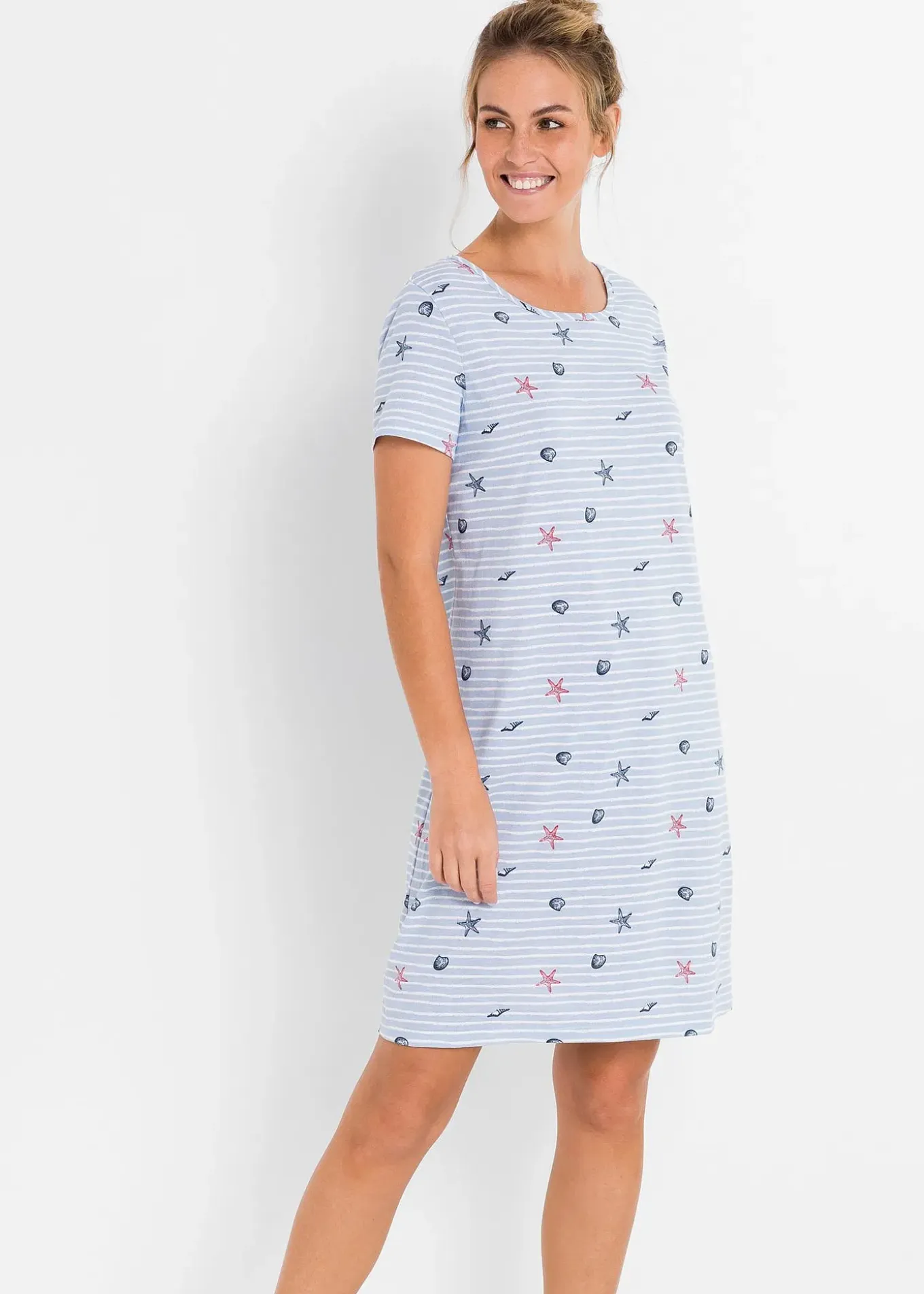 Chemise de nuit courte 100% coton