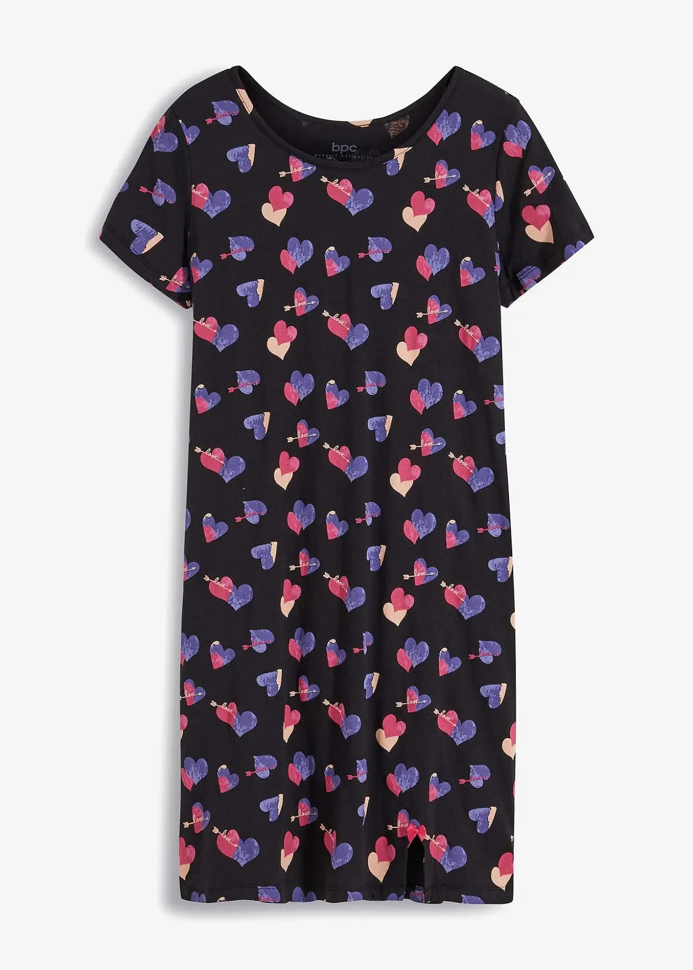 Chemise de nuit courte 100% coton