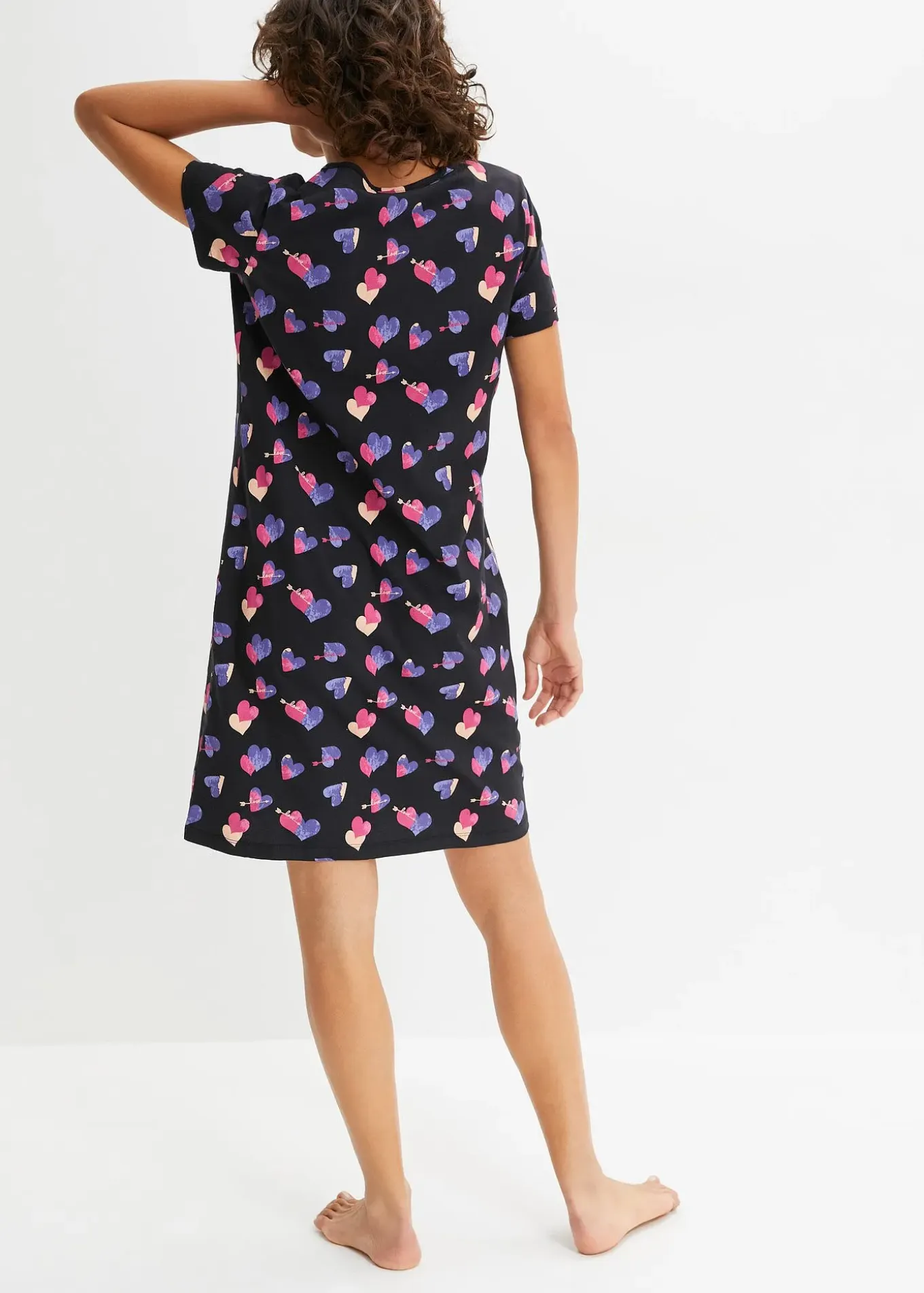 Chemise de nuit courte 100% coton