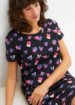 Chemise de nuit courte 100% coton