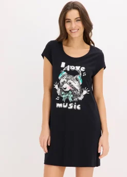 Chemise de nuit courte 100% coton