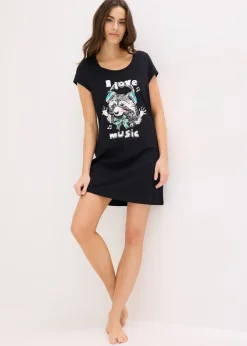 Chemise de nuit courte 100% coton