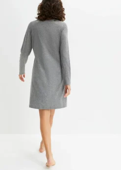 Chemise de nuit courte à manches longues