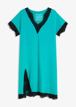 Chemise de nuit courte avec dentelle