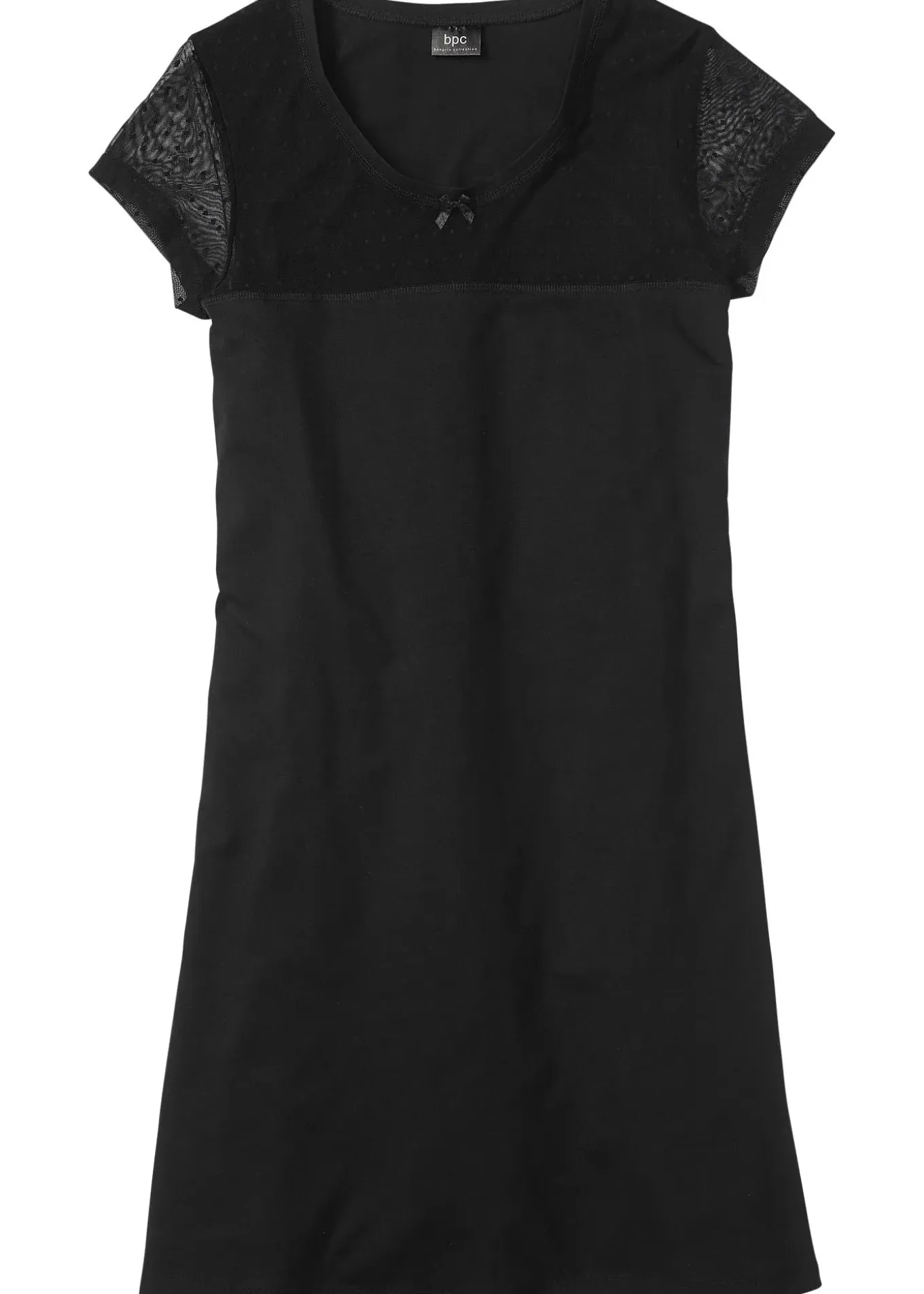 Chemise de nuit courte en coton