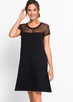 Chemise de nuit courte en coton