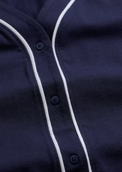 Chemise de nuit courte et boutonnée 100% coton