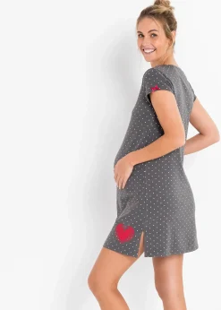 Chemise de nuit d'allaitement coton