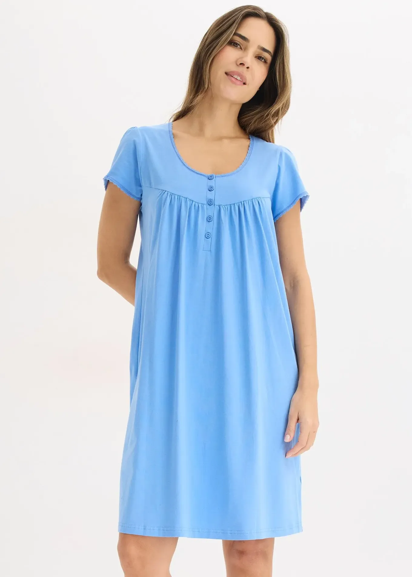 Chemise de nuit d’allaitement coton