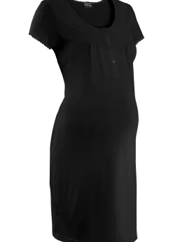 Chemise de nuit d’allaitement coton