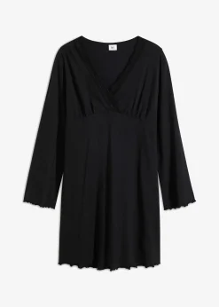 Chemise de nuit en coton avec dentelle