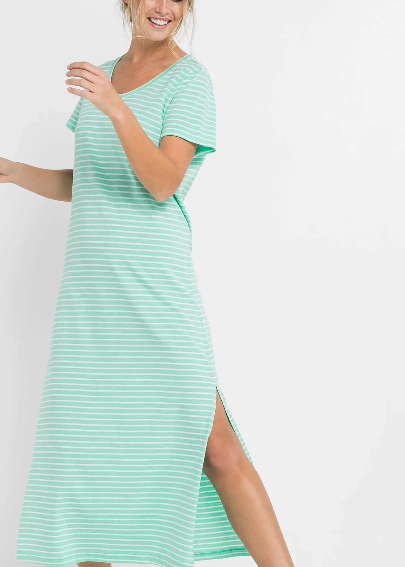 Chemise de nuit longue 100% coton