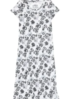 Chemise de nuit longue en coton