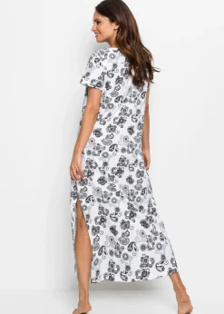 Chemise de nuit longue en coton