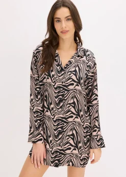 Chemise de nuit tissée en satin