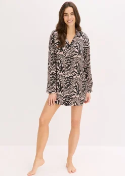 Chemise de nuit tissée en satin