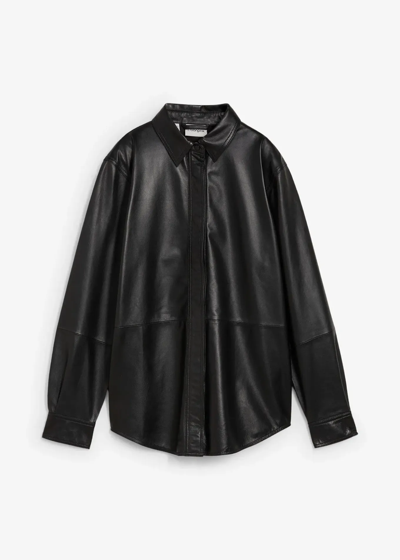 Chemise en cuir d’agneau nappa