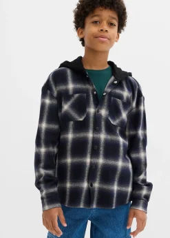 Chemise en flanelle à capuche