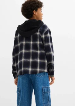 Chemise en flanelle à capuche