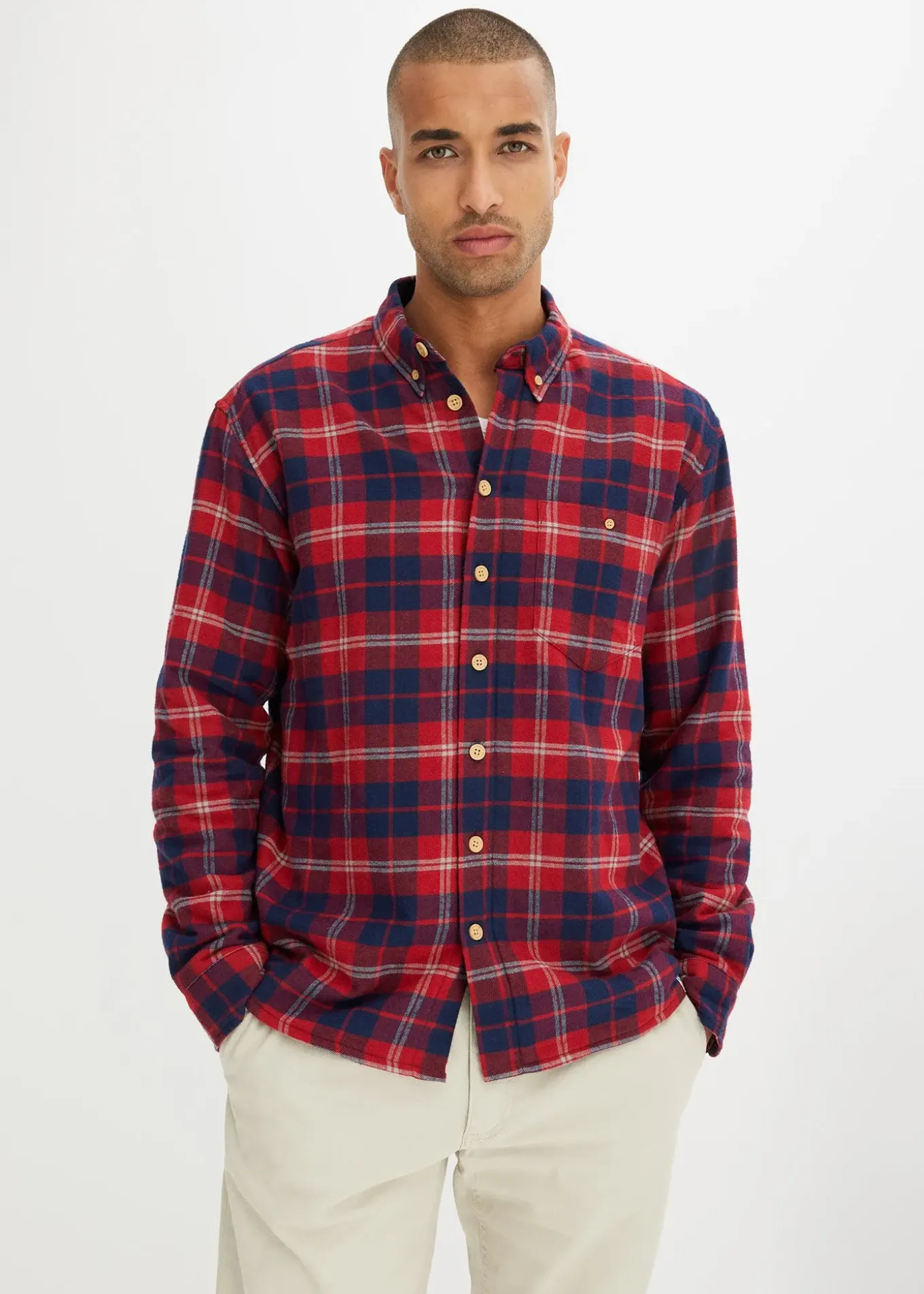 Chemise en flanelle avec doublure polaire