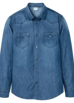 Chemise en jean 100% coton, slim