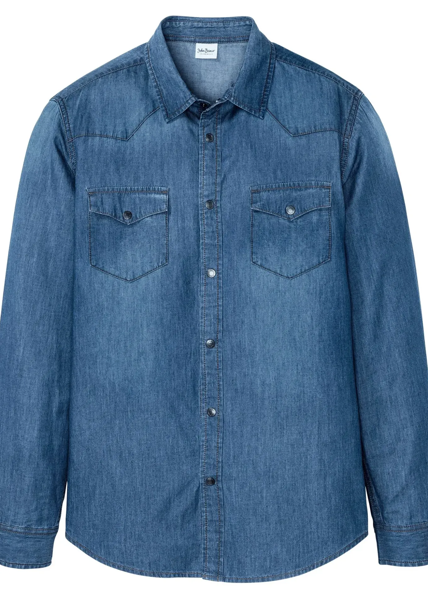 Chemise en jean 100% coton, slim