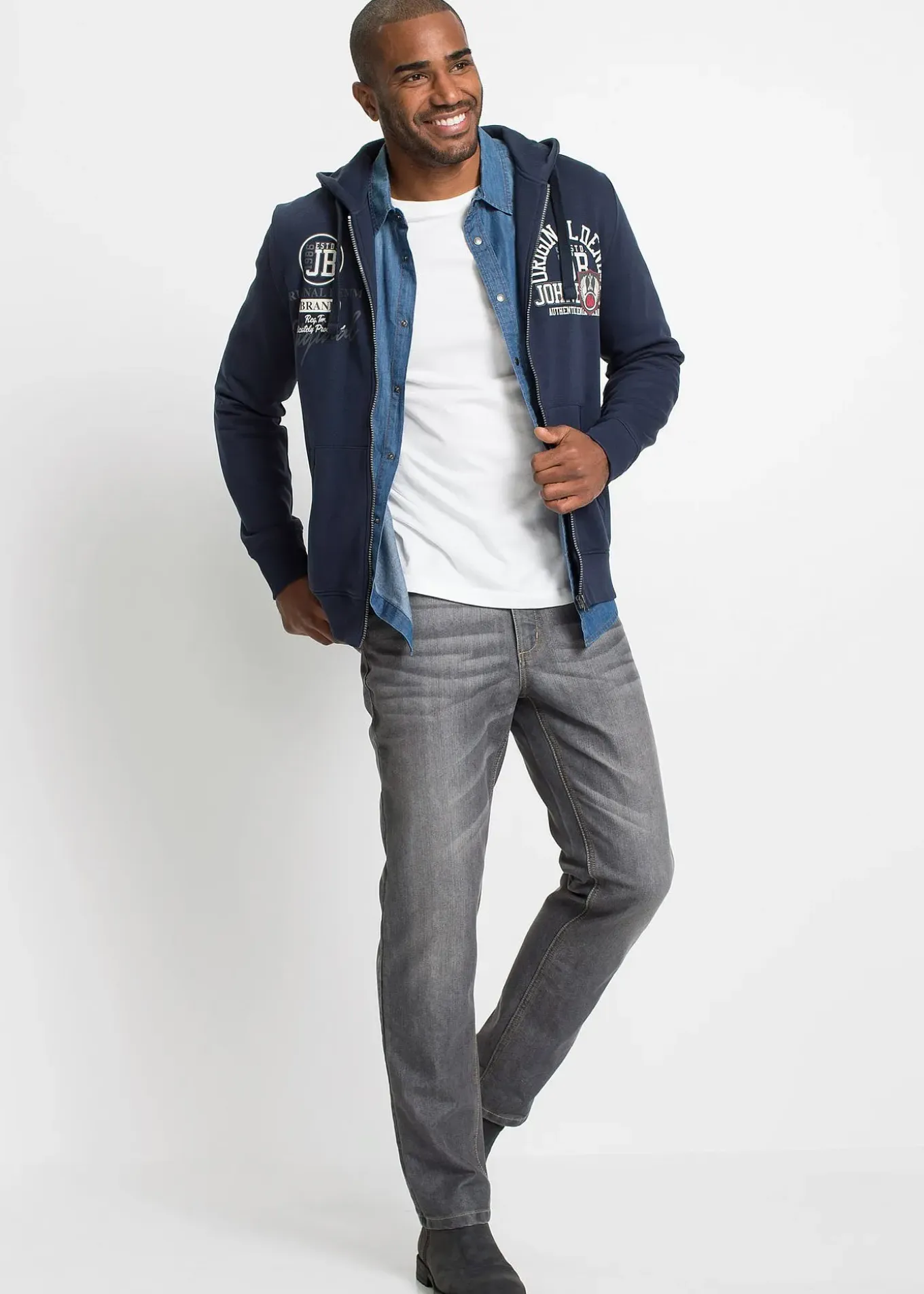 Chemise en jean 100% coton, slim