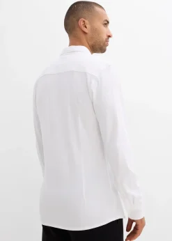 Chemise en piqué de coton ultra-extensible, slim