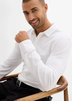 Chemise en piqué de coton ultra-extensible, slim