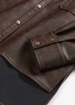 Chemise enduite effet usé