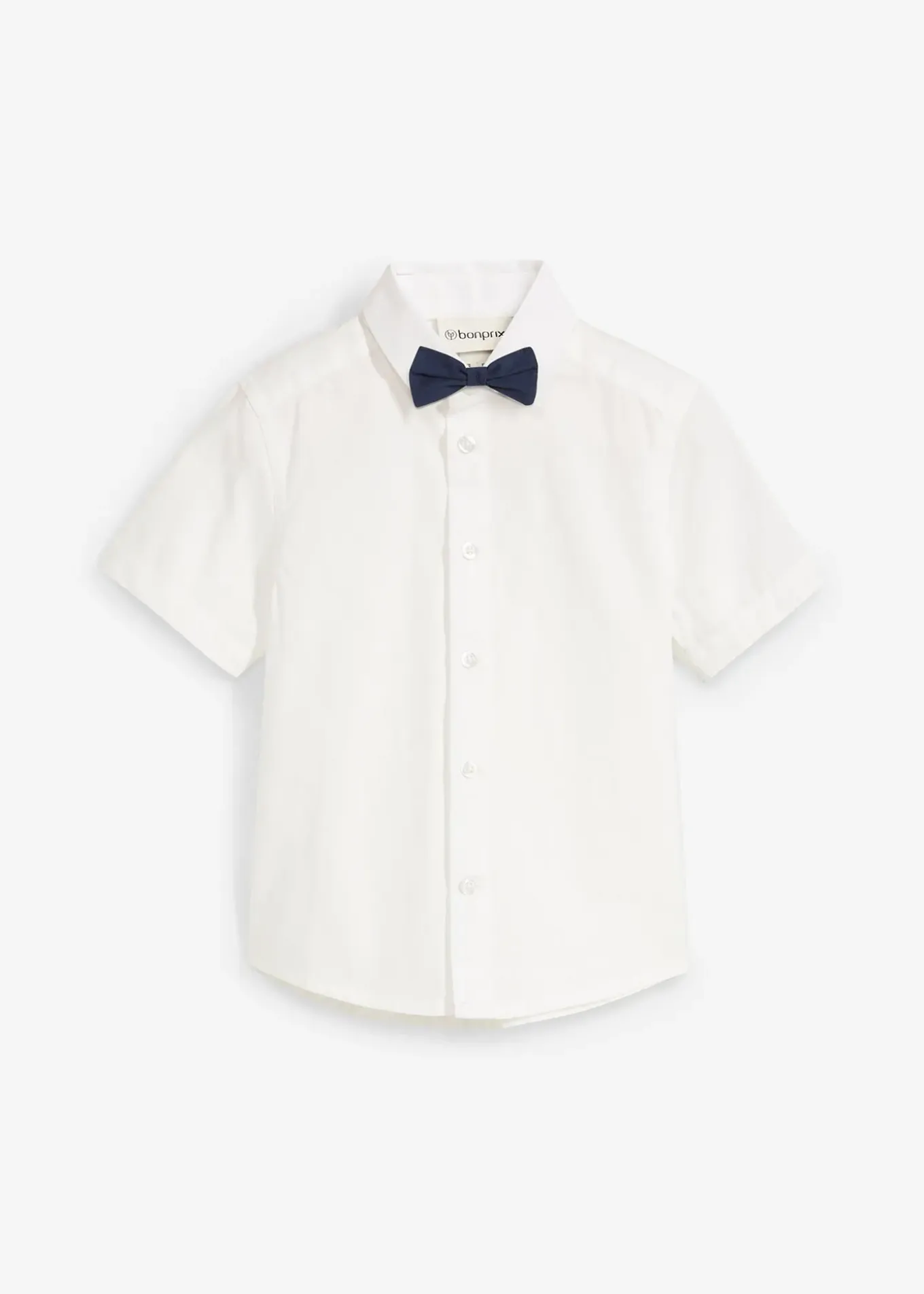 Chemise et nœud papillon 100% coton (ens. 2 pces)