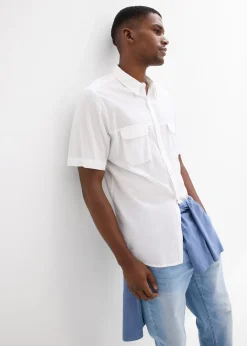 Chemise manches courtes 100% coton