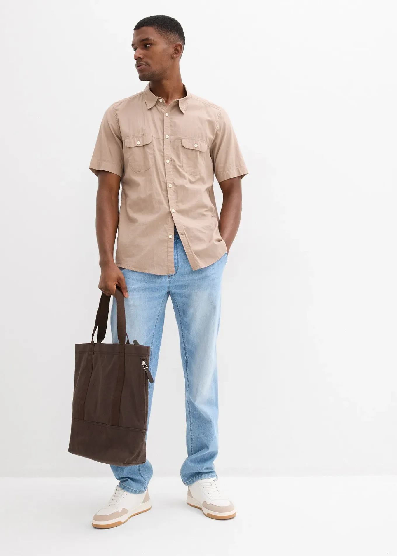 Chemise manches courtes 100% coton