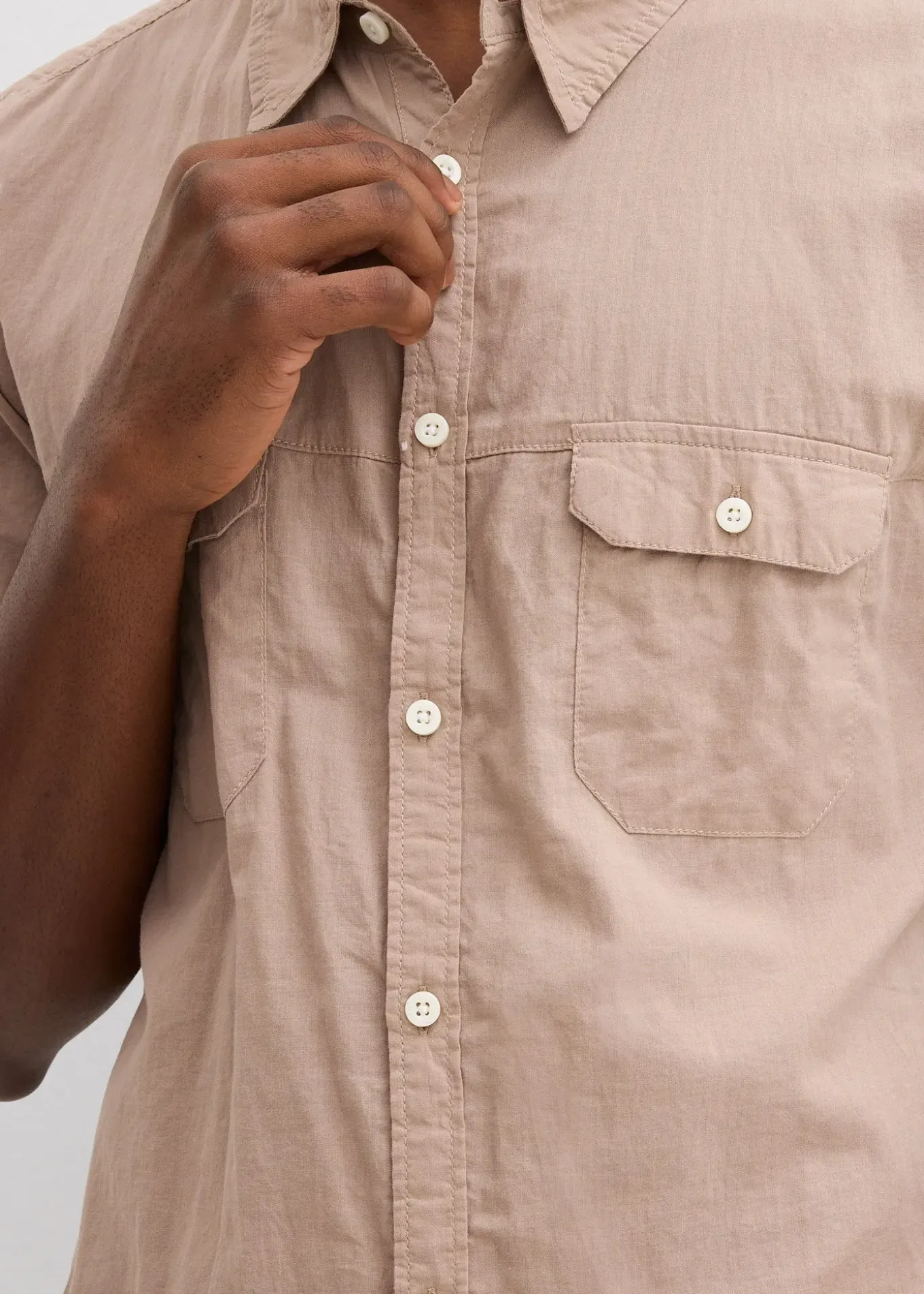 Chemise manches courtes 100% coton