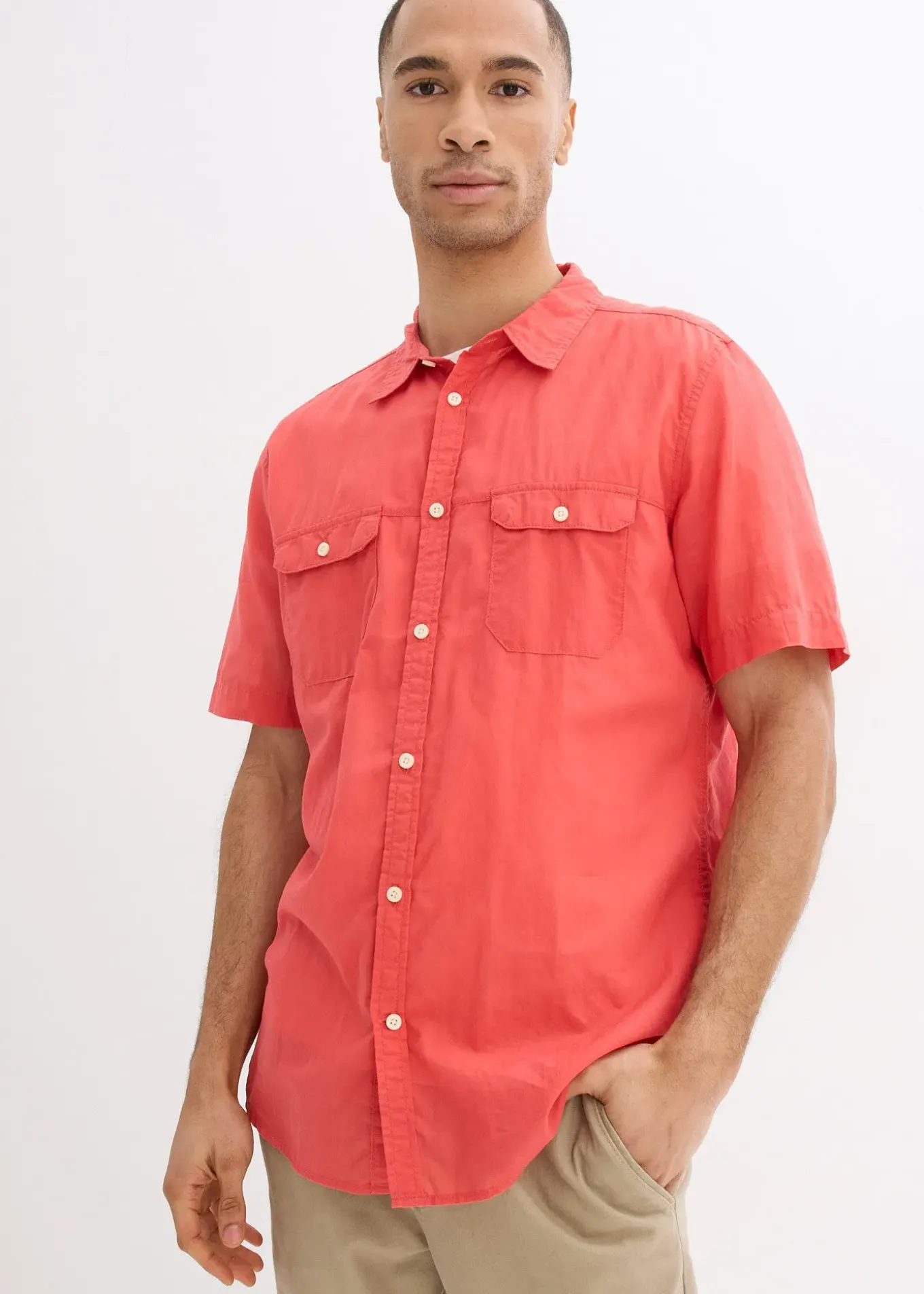 Chemise manches courtes 100% coton