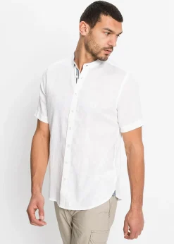 Chemise manches courtes 100% lin