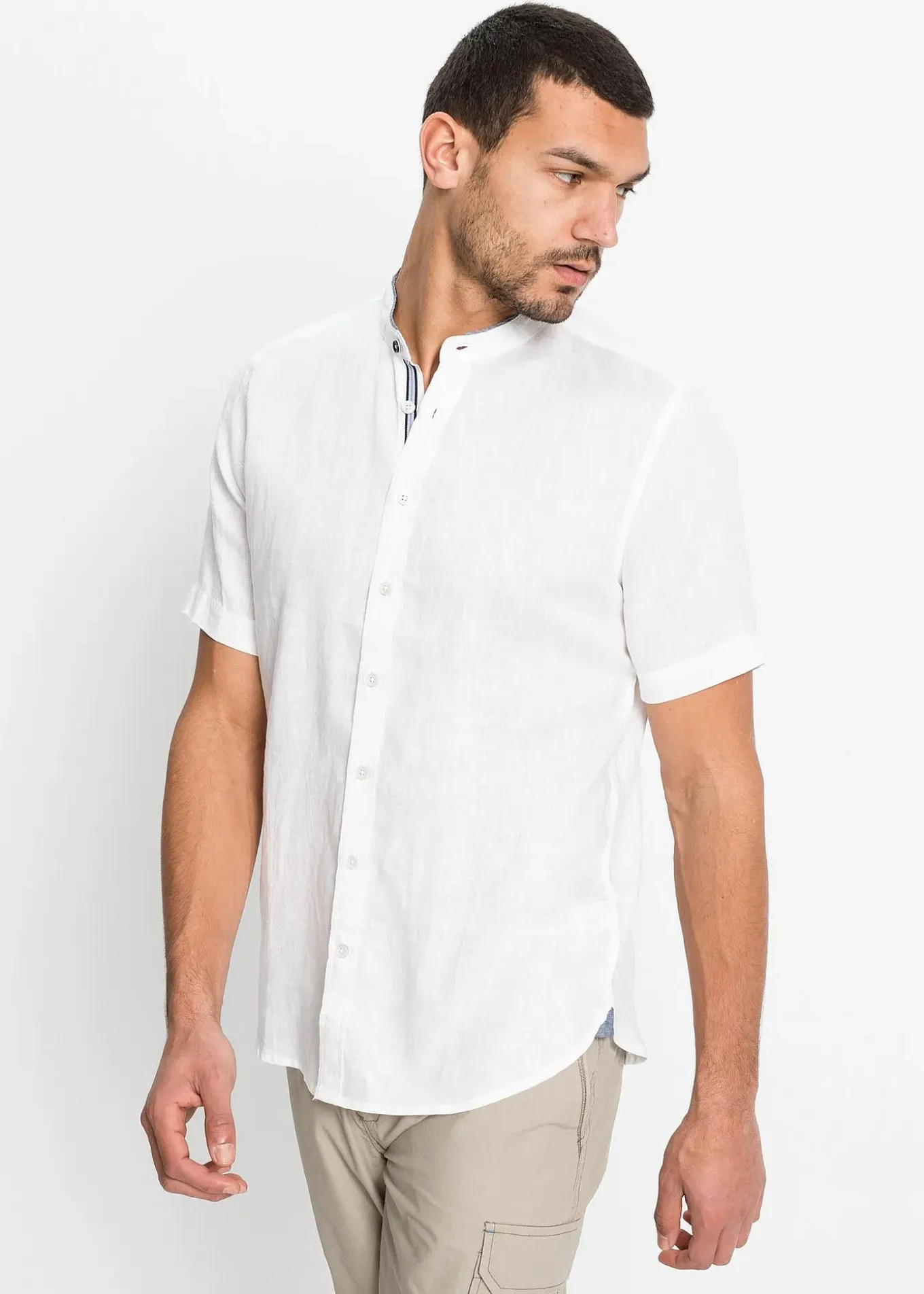 Chemise manches courtes 100% lin