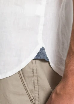 Chemise manches courtes 100% lin