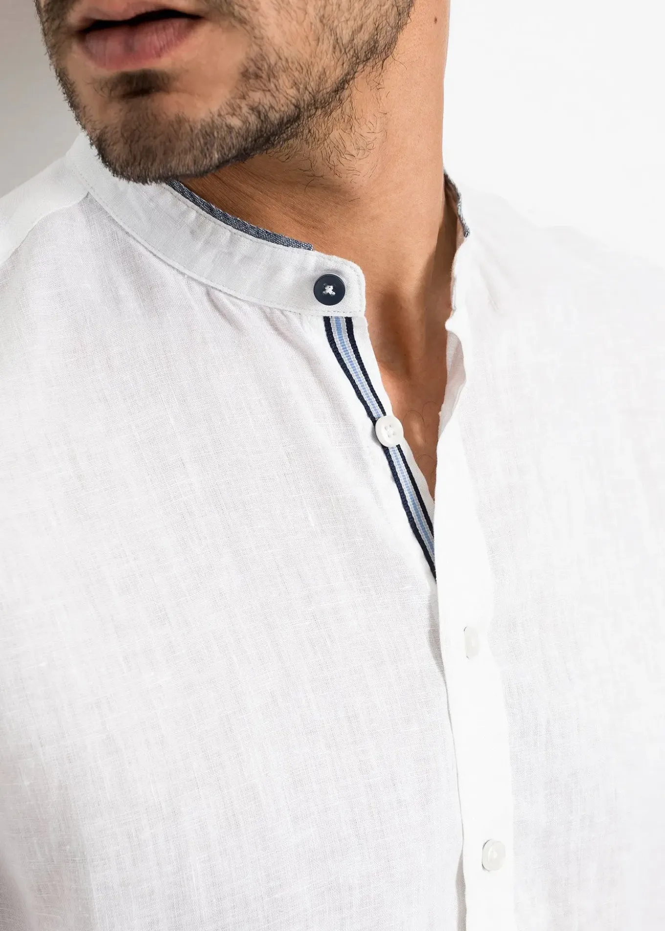 Chemise manches courtes 100% lin