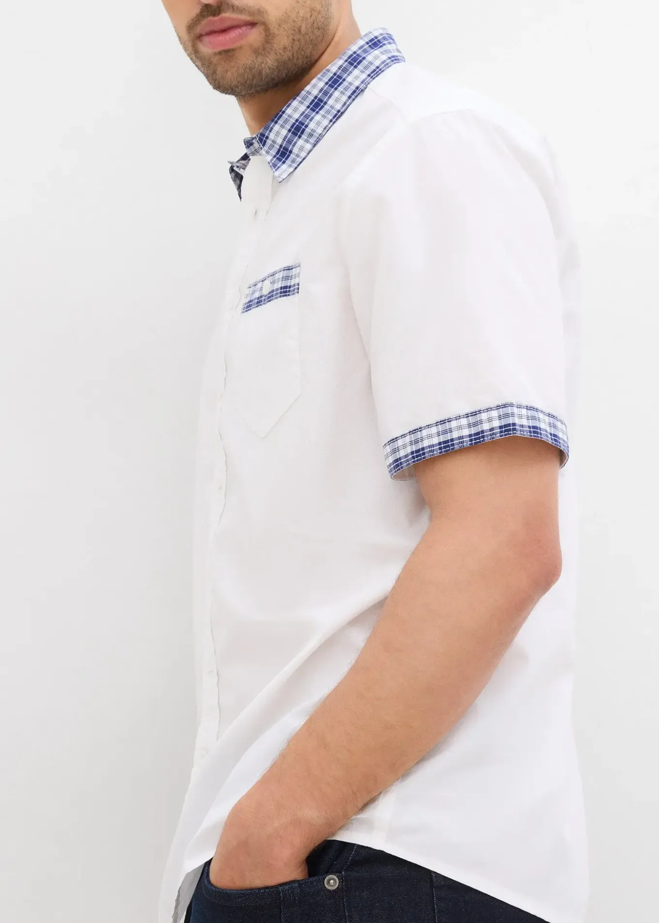 Chemise manches courtes 100% coton