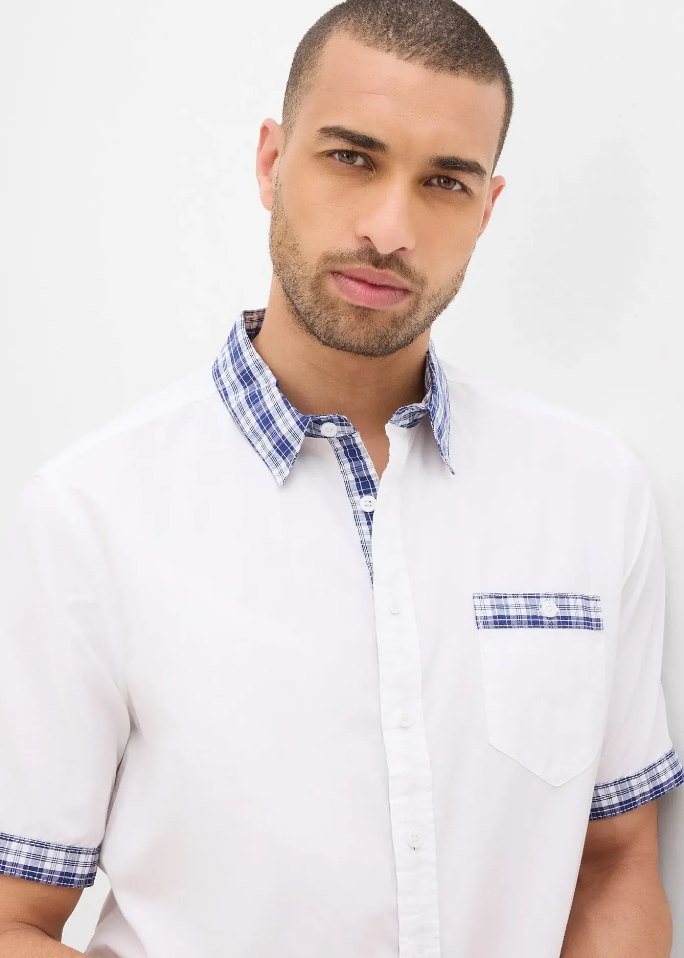 Chemise manches courtes 100% coton