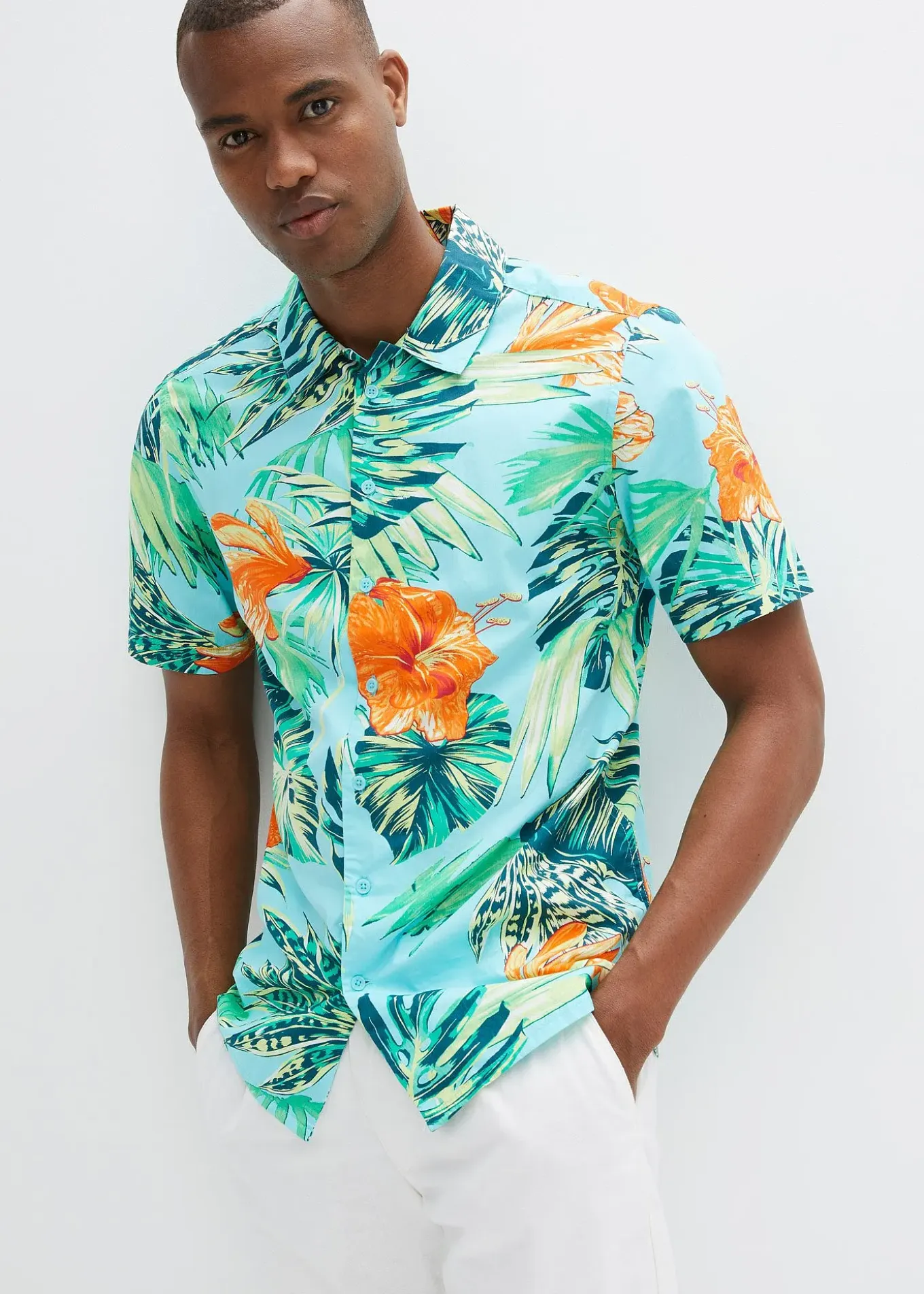 Chemise manches courtes 100% coton