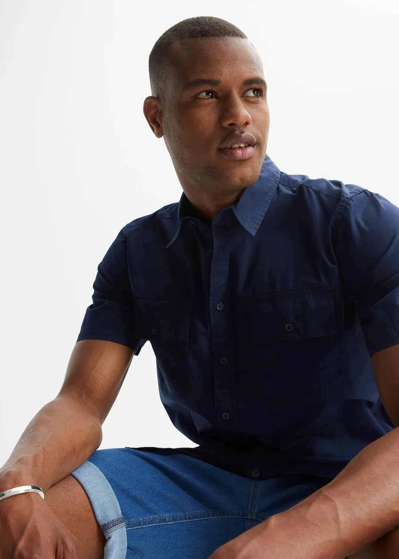 Chemise manches courtes 100 % coton