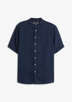 Chemise manches courtes 100% lin