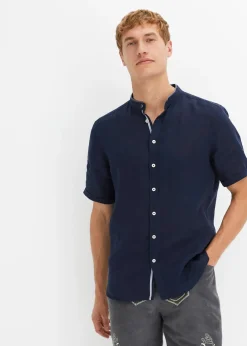 Chemise manches courtes 100% lin