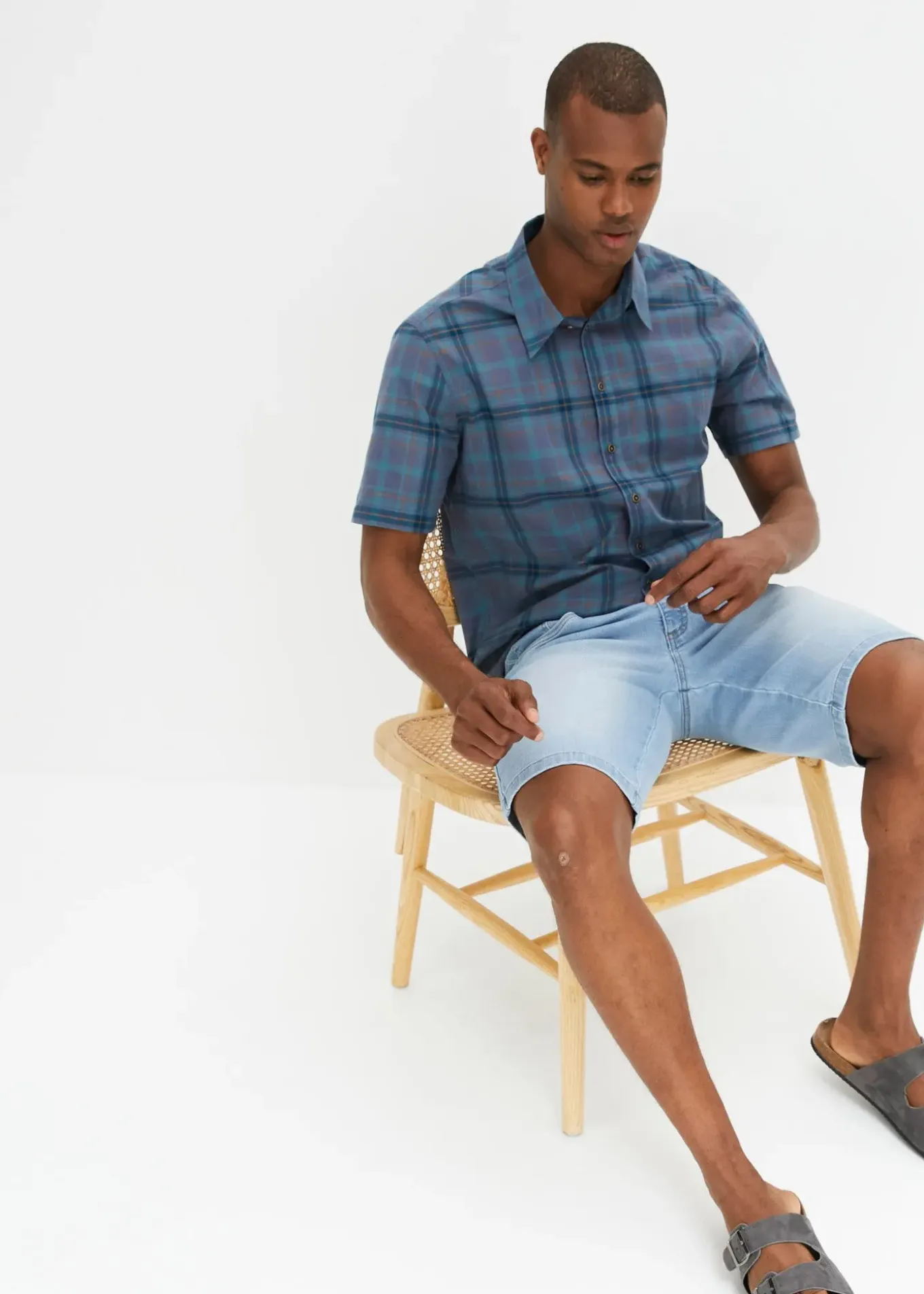 Chemise manches courtes 100% coton