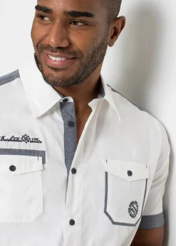 Chemise manches courtes 100% coton